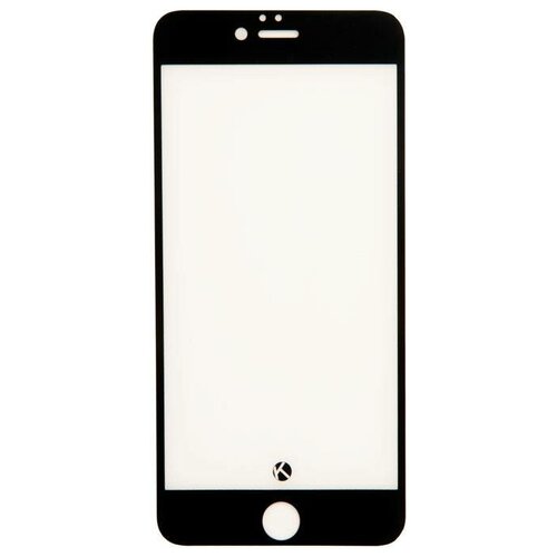 Защитное стекло Full Glue Premium Krutoff для Apple iPhone 6 Plus, iPhone 6S Plus, черный