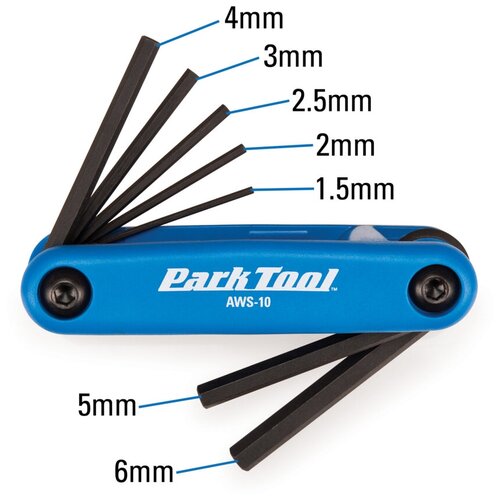 Набор шестигранников Park Tool AWS-10 (1.5/2/2.5/3/4/5/6 мм)