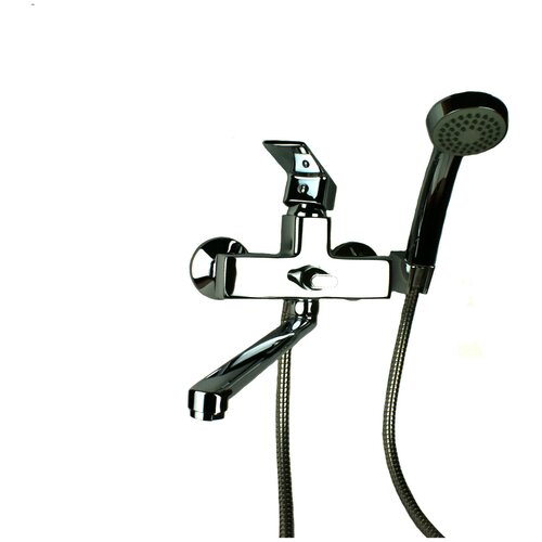 Смеситель для ванны/ Кран для ванны Gota Rocio Vigo с длинным поворотным изливом и лейкой для душа, хром-никелевое покрытие арт.014710