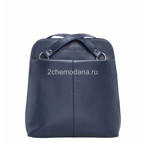 Рюкзак планшет LAKESTONE, фактура гладкая, синий компактный женский рюкзак трансформер eden black lakestone 918103 bl