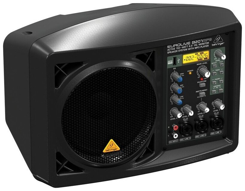 Behringer B207MP3 активная акустическая система, 150 Вт