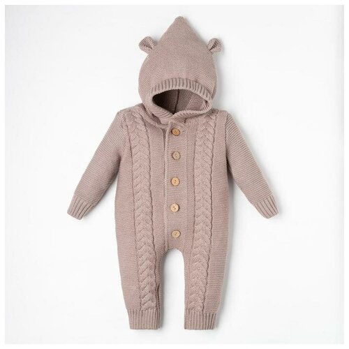 фото Комбинезон вязаный крошка я "мишка" рост 68-74 см