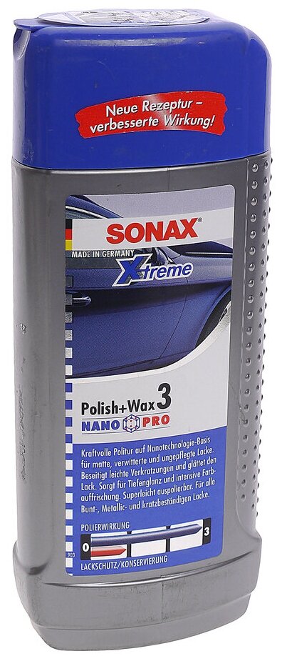 Полироль кузова для старых покрытий X-TREME №3 250 мл SONAX SONAX 202100