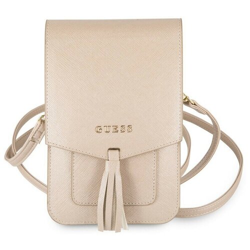 фото Сумка cg mobile guess wallet bag saffiano look для смартфонов до 7", цвет бежевый (guwbssabe)