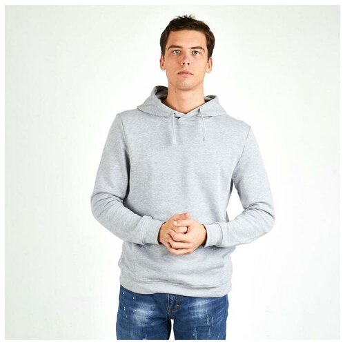 фото Толстовка мужская, цвет серый меланж, размер 56 нет бренда