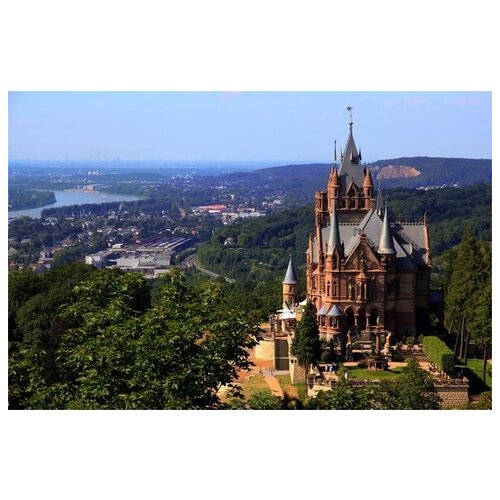 фото Постер на холсте замок в германии №5 91см. x 60см. твой постер
