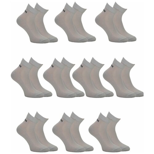 Носки Ростекс, 10 пар, размер 27 (41-43), серый