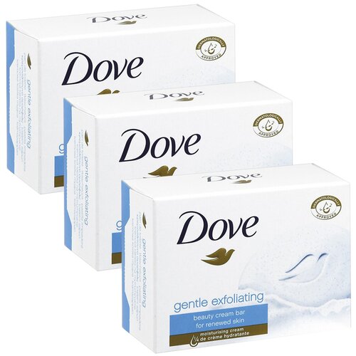 Крем-мыло Dove Gentle Exfoliating Нежное отшелушивание, 100г (Набор 3 шт.)