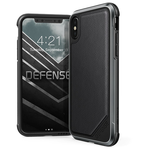 Клип-кейс противоударный кожа x-doria Defense Lux for IphoneXs/X(Drop tested 3M), черный(3X2C0597A) - изображение