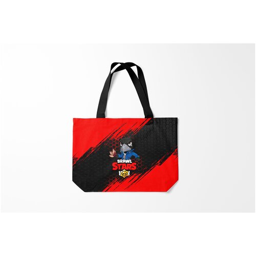 фото Сумка-шоппер / 46х35 см / геймерам / brawl stars crow ворон burnettie