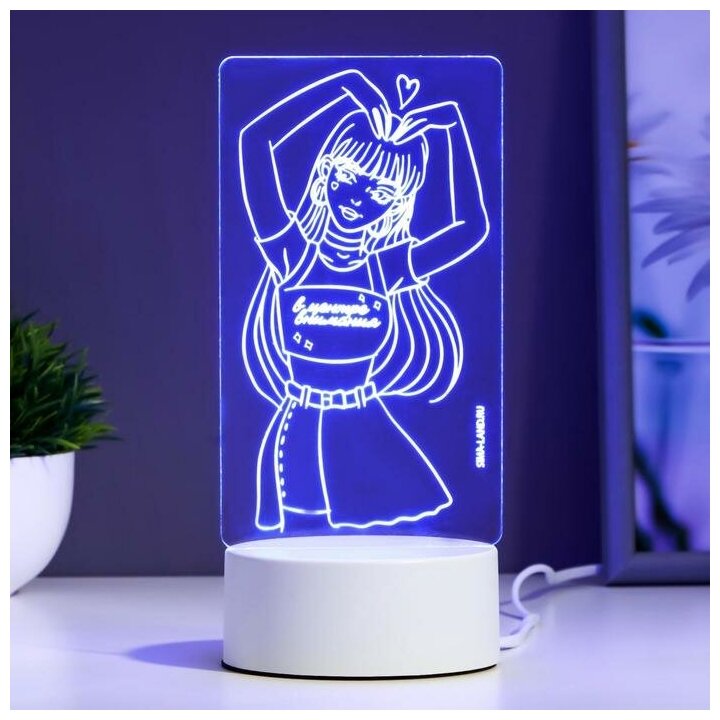 Светильник "Девушка" LED RGB от сети - фотография № 3