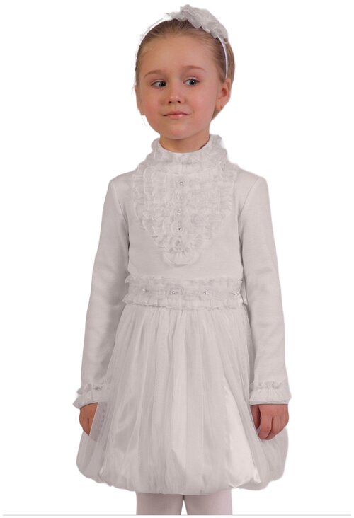 Блуза Инфанта, размер 110/56, белый