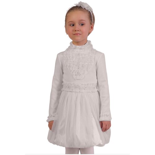 Школьная блуза Инфанта, размер 104/56, белый школьная блуза инфанта размер 104 52 фиолетовый