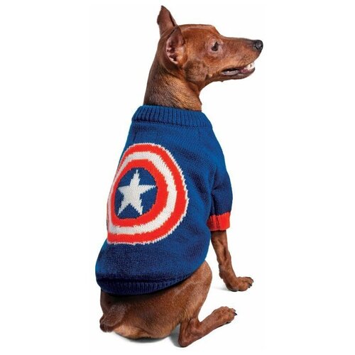 Свитер для собак Marvel Капитан Америка L, размер 35см