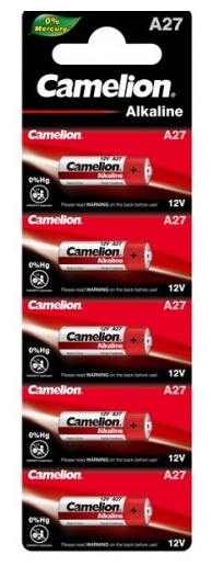 Батарейки Camelion LR27A BL-5 Mercury Free