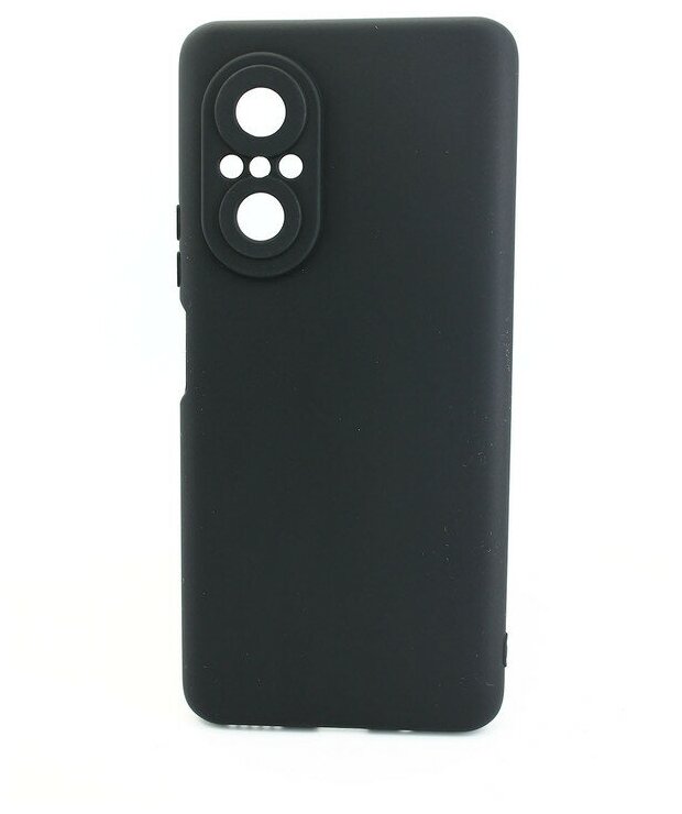 Чехол силиконовый матовый для Huawei Nova 9 SE, с защитой камеры, черный