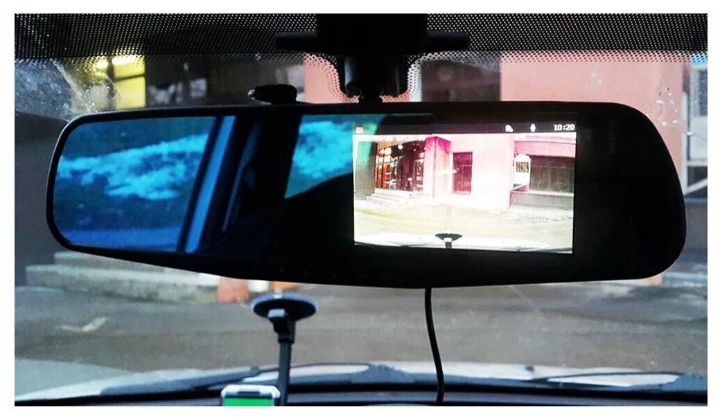 Видеорегистратор зеркало FULL HD с камерой заднего вида зеркало заднего вида с видеорегистратором + карта памяти 32 Gb