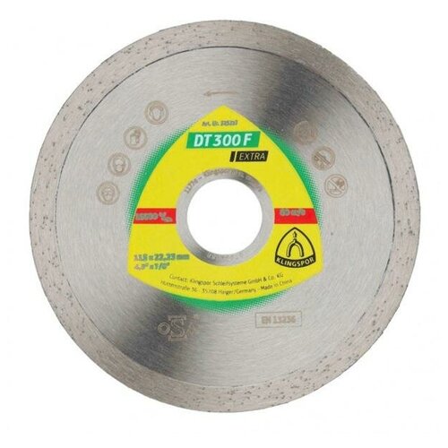 DT 300 F алмаз.отрезн.круги DT/EXTRA/DT300F/S/230X1,9X22,23/GR/7 Klingspor