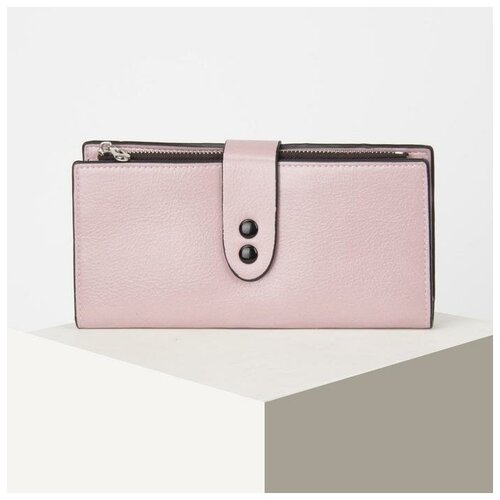 фото Кошелёк женский, 2 отдела на клапане, цвет розовый mikimarket