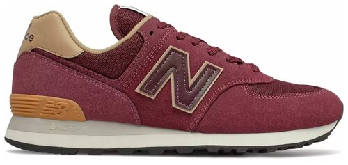 Кроссовки New Balance 574, размер 40.5 EU, бордовый