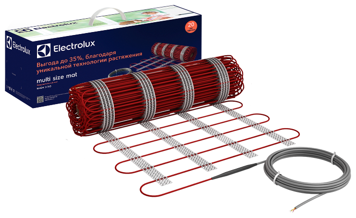 Нагревательный мат, Electrolux, EMSM 2-150-1.5 150 Вт/м2 225 Вт, 1.5 м2, 300х50 см