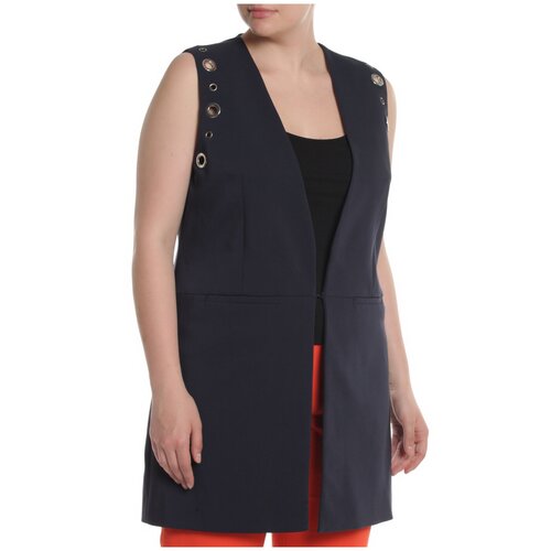 Жилет  Beatrice .b, классический стиль, силуэт прямой, размер 50, синий