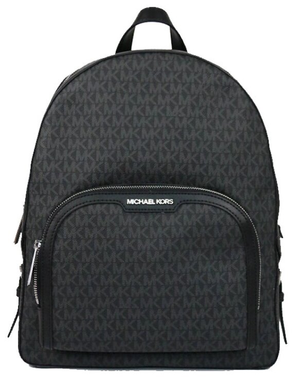 Рюкзак MICHAEL KORS модель JAYCEE черный в монограмму с двумя отделениями Michael Kors Large Womens Travel School Backpack 