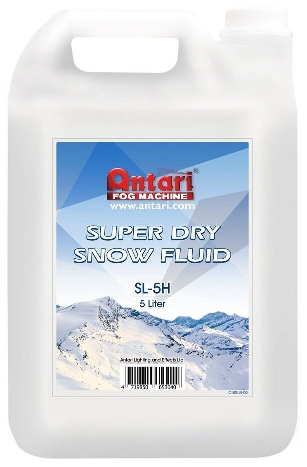 Жидкость для генераторов снега 5 литров Antari SL-5H Super Dry