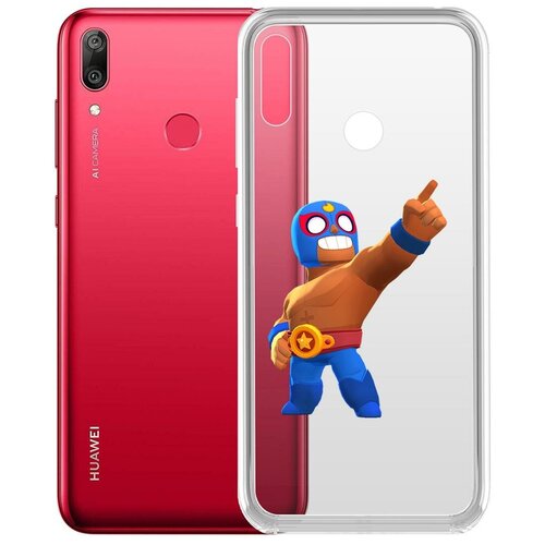 Чехол-накладка Clear Case Brawl Stars-Эль Примо для Huawei Y7 (2019) чехол накладка clear case brawl stars эль примо для huawei y6p