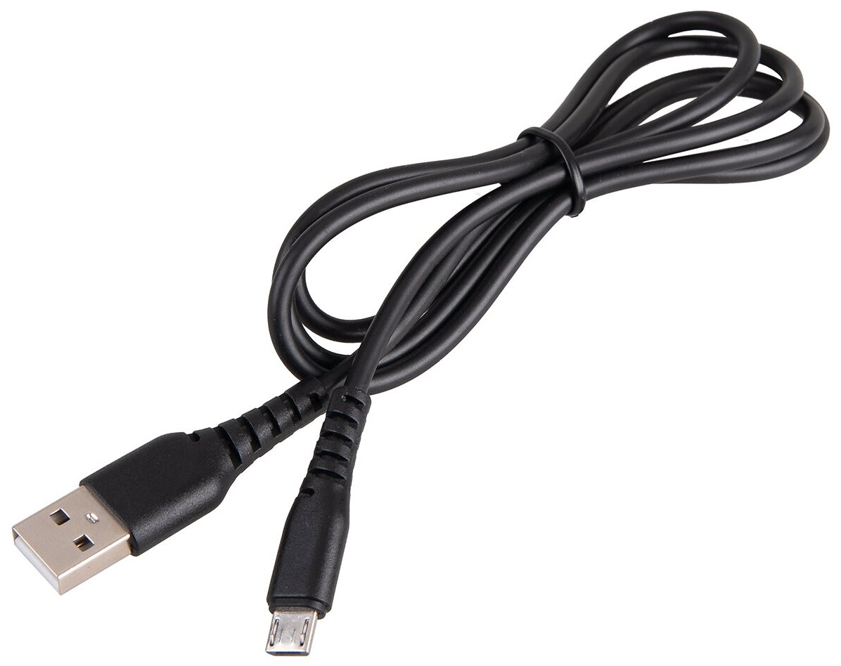 Кабель USB - microUSB 3.0А 1м SKYWAY Черный в пакете zip, S09602007