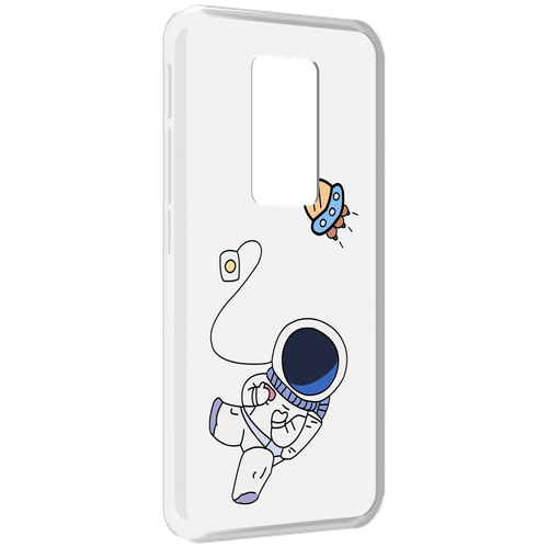 Чехол MyPads астронавт для Motorola Defy 2021 задняя-панель-накладка-бампер