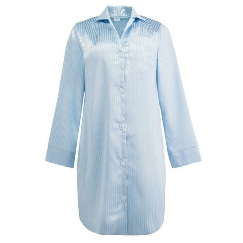 Сорочка Minaku, размер 44, голубой пижама minaku сорочка брюки длинный рукав размер 44 голубой