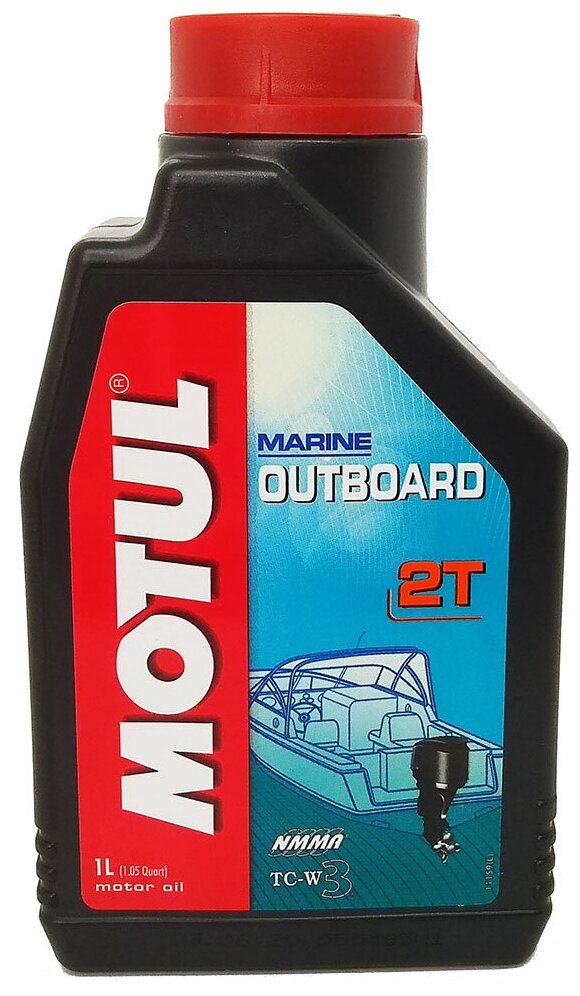 Моторное масло MOTUL Outboard 2T TC- W3, для лодочных моторов, 1л.