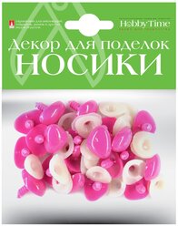 Декоративные элементы "носики" винтовые треугольные (розовые) 19Х14ММ, Арт. 2-781/17