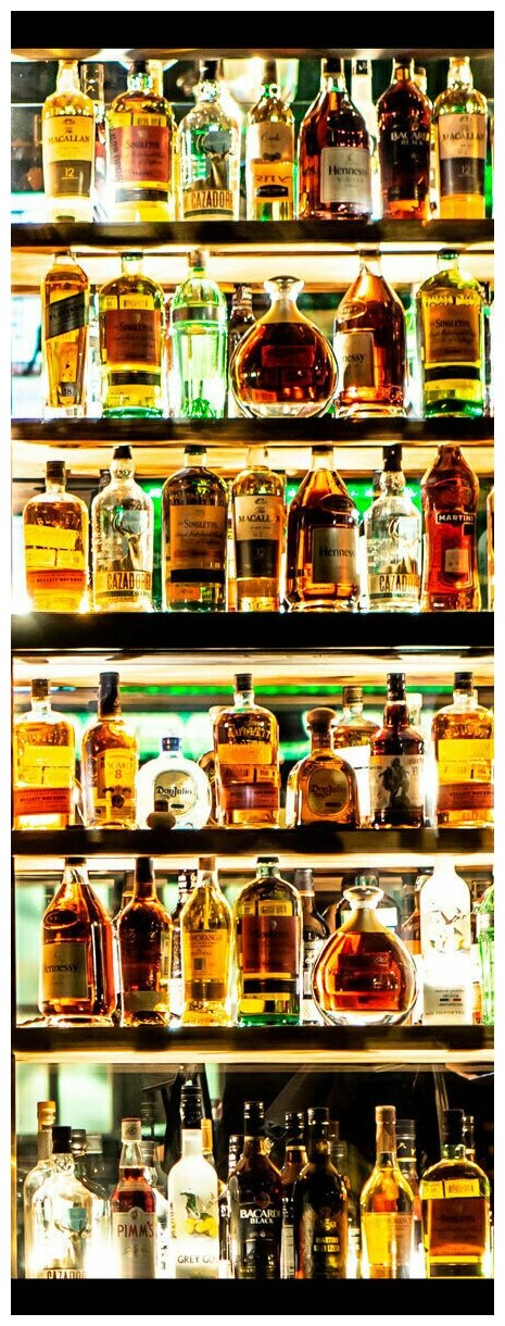 фото Фотообои на стену URBAN Design UD1-001 Винный шкаф, 100 х 270 см, флизеиновые