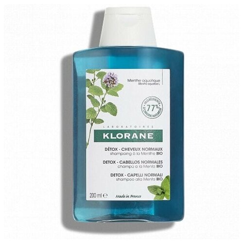 KLORANE / Детокс-шампунь с экстрактом водной мяты, 200 мл
