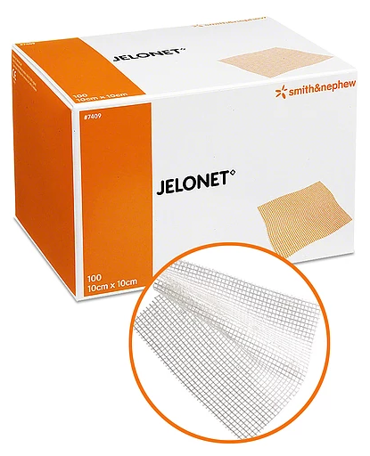 Jelonet / Джелонет - абсорбирующая сетчатая низкоадгезивная мазевая повязка (5 х 5 см) 1 повязка