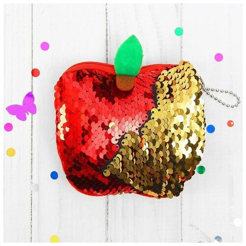 фото Мягкий кошелёк «фрукты», с пайетками, виды микс gorodok