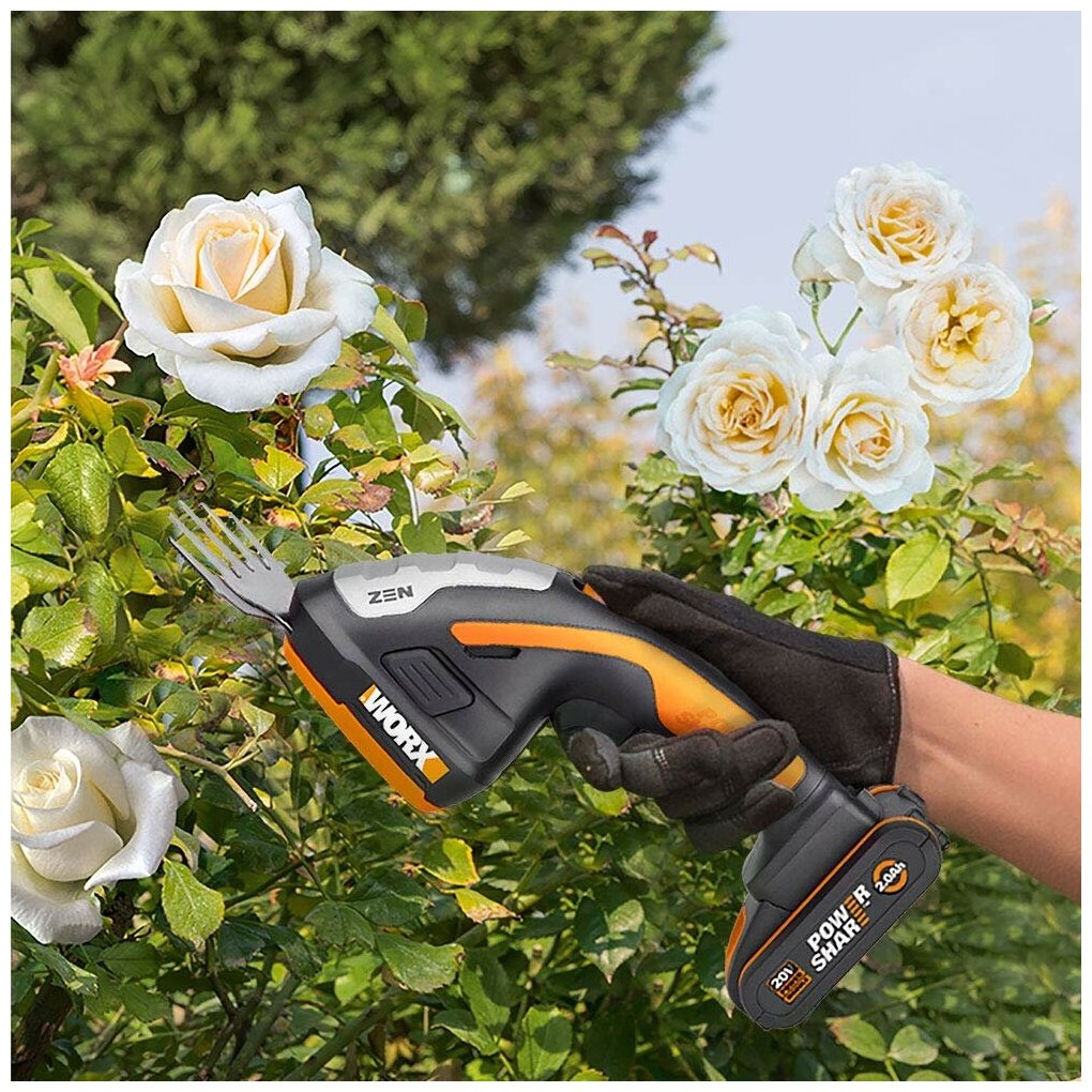 Ножницы-кусторез аккумуляторный Worx WG801E5 2 А·ч 20 В