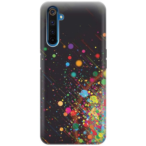 фото Ультратонкий силиконовый чехол-накладка для realme 6 pro с принтом "яркое настроение" gosso