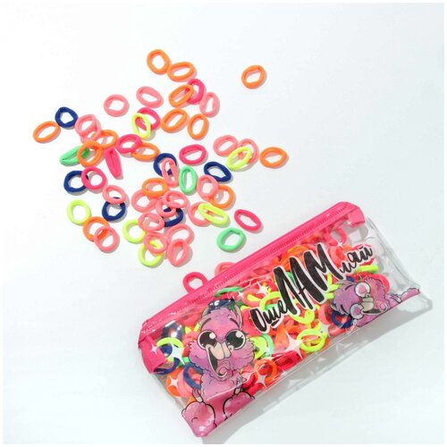 фото Набор резинок в косметичке ошеламляй, 21 х 9,5 см сима-ленд