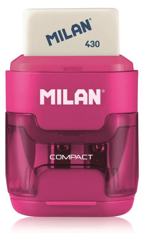 Ластик-точилка Milan "Compact", в ассортименте