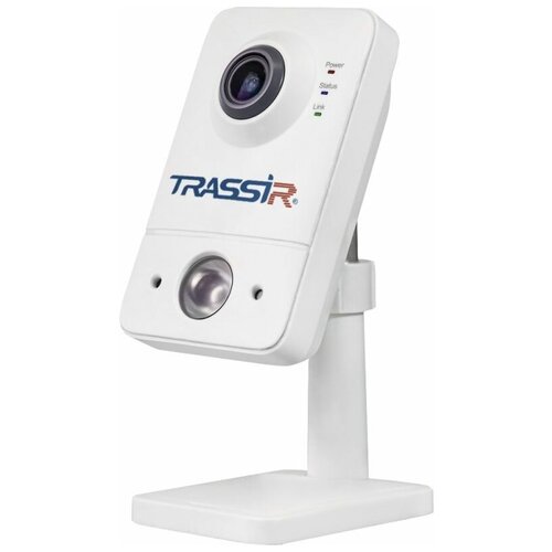 Видеокамера IP Trassir TR-D7121IR1W 2.8-2.8мм цветная корп: белый ip камера trassir tr d7121ir1w v2 2мп 2 8mm