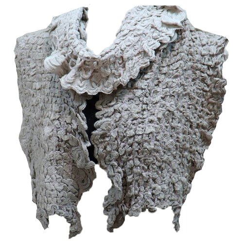 фото Шарф crystel eden,140х25 см, серый