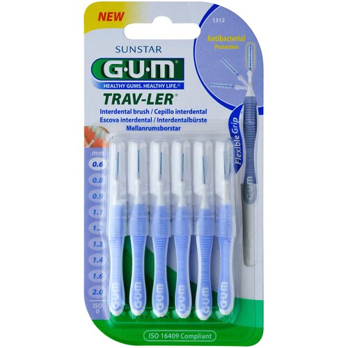 Межзубный ершик GUM Trav-Ler 0.6 mm голубой