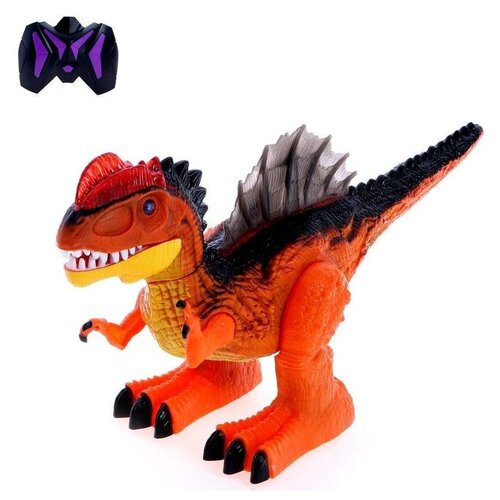 фото Динозавр радиоуправляемый t-rex, двигает головой, работает от аккумулятора, цвет оранжевый сима-ленд