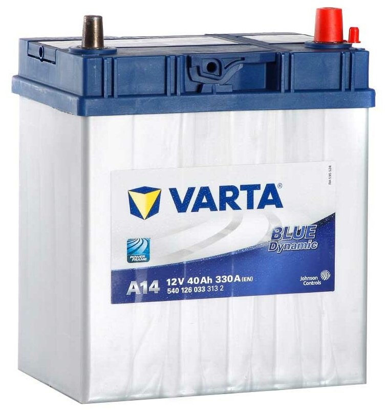 Аккумулятор VARTA ASIA BLUE DYNAMIC A14 40 Ач 330А О/П 540 126 033 313 2