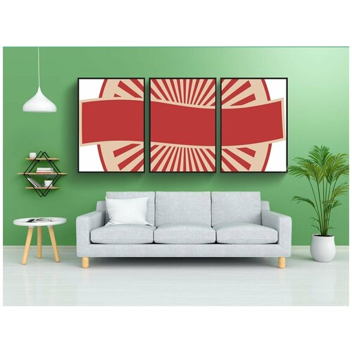 фото Набор модулных постеров для интерьера "этикетка, эмблема, логотип" 60x90 см. в тубусе, без рамки lotsprints