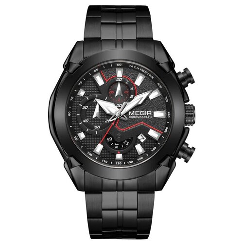 фото Часы мужские megir ms2065g (b/b/b)