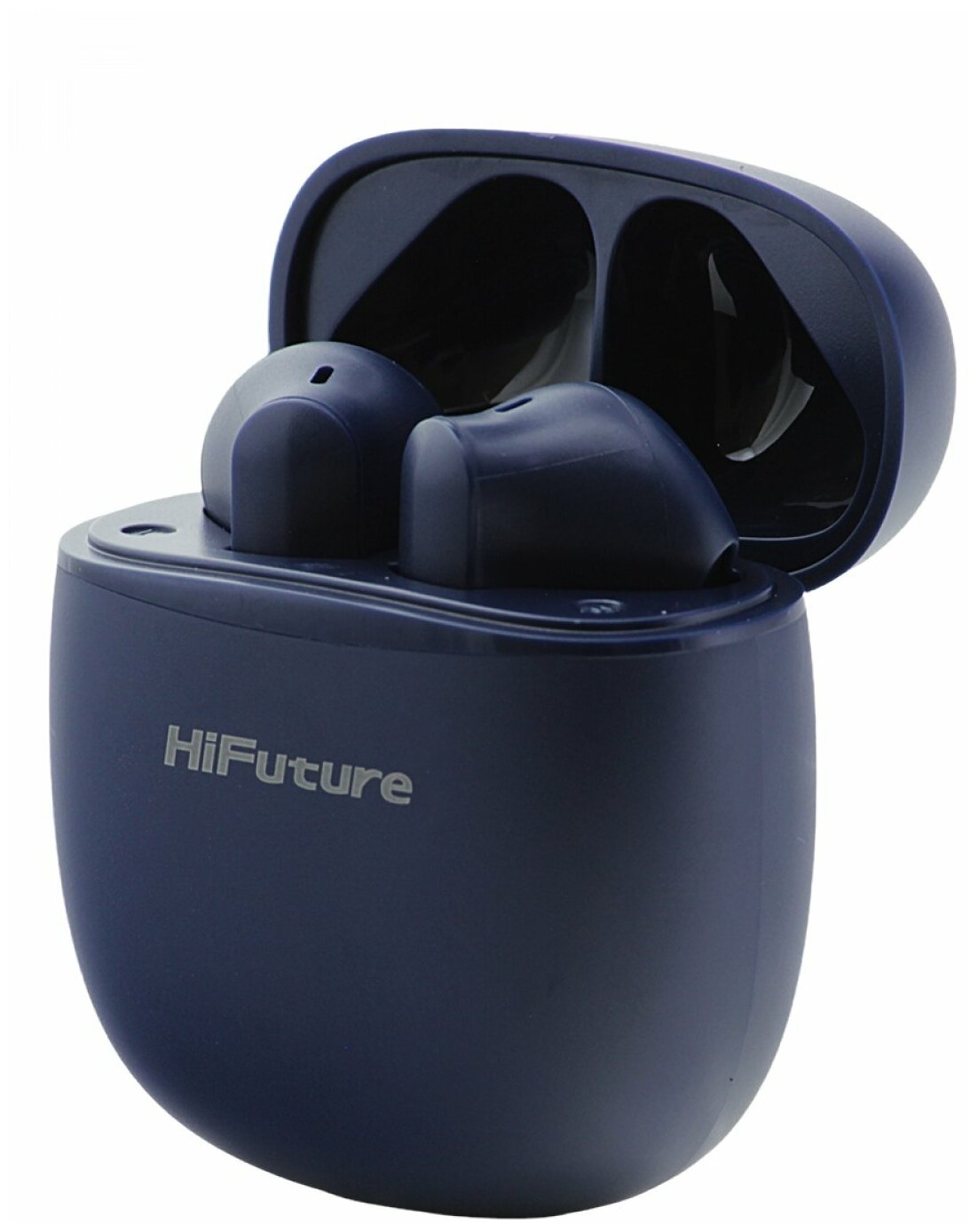 Беспроводные bluetooth наушники HiFuture TWS ColorBuds Navy Blue, блютуз гарнитура с микрофоном,наушники для iPhone/Android с зарядным футляром/кейсом
